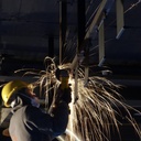 Structural ceiling profile in steel by Christophe Gevers from the Générale de Banque