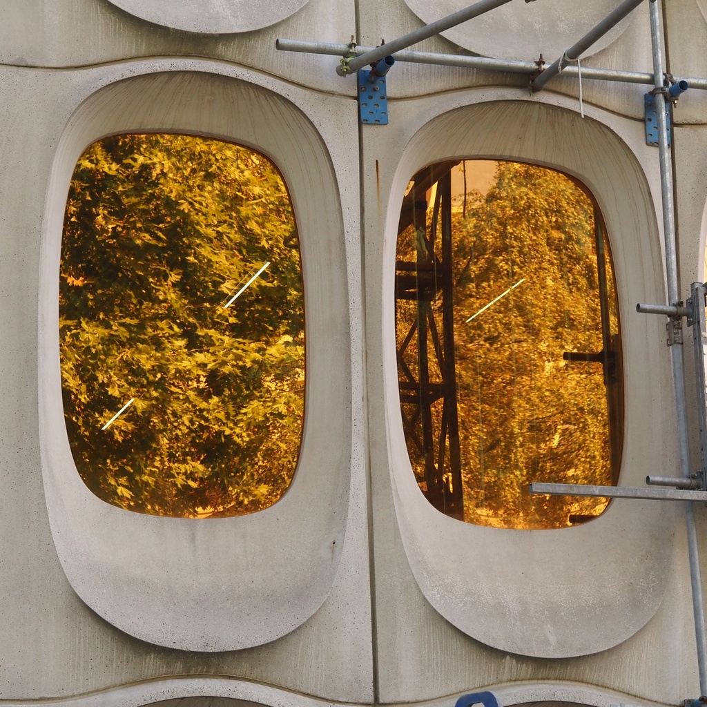 Large glass window from CBR Building by Constantin Brodzki & Marcel ...