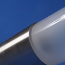 Wall light in glass and brush stainless steel by Schmitz - Leuchten