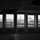 Square slab in gabbro from the Maine-Montparnasse building (115 x 115 cm)