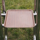 Tray rack in chromed tubular steel by Christophe Gevers from the Générale de Banque