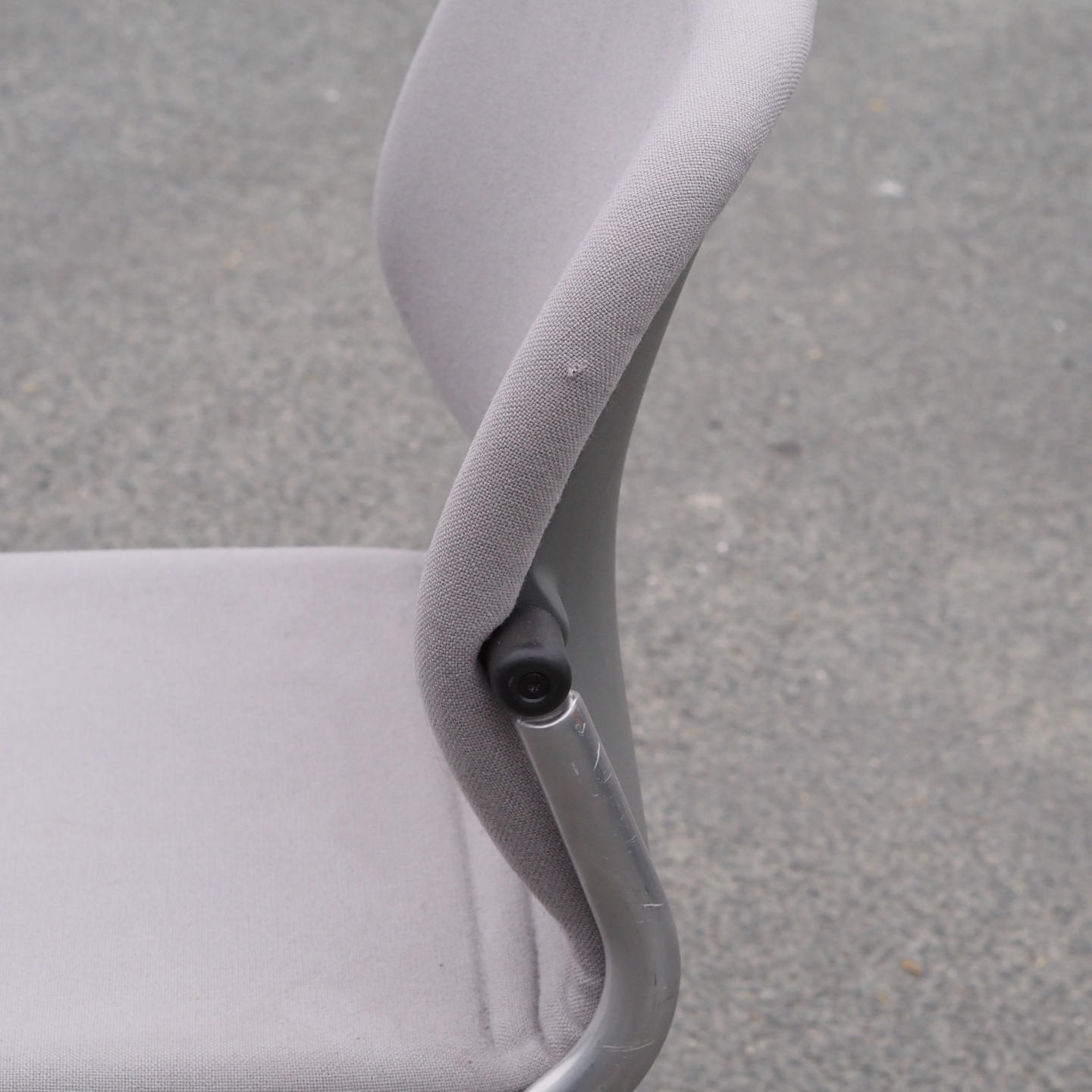 Swivel office chair 'FS 211/8' by Klaus Franck &amp; Werner Sauer for Wilkhahn (ca. 1980) - Grey/Dark grey
