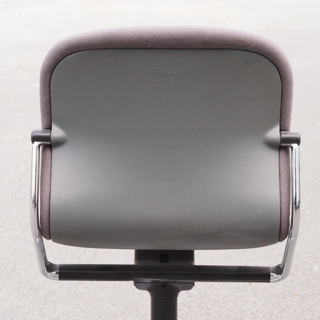 Swivel office chair 'FS 211/8' by Klaus Franck & Werner Sauer for Wilkhahn (ca. 1980) - Aubergine/Grey