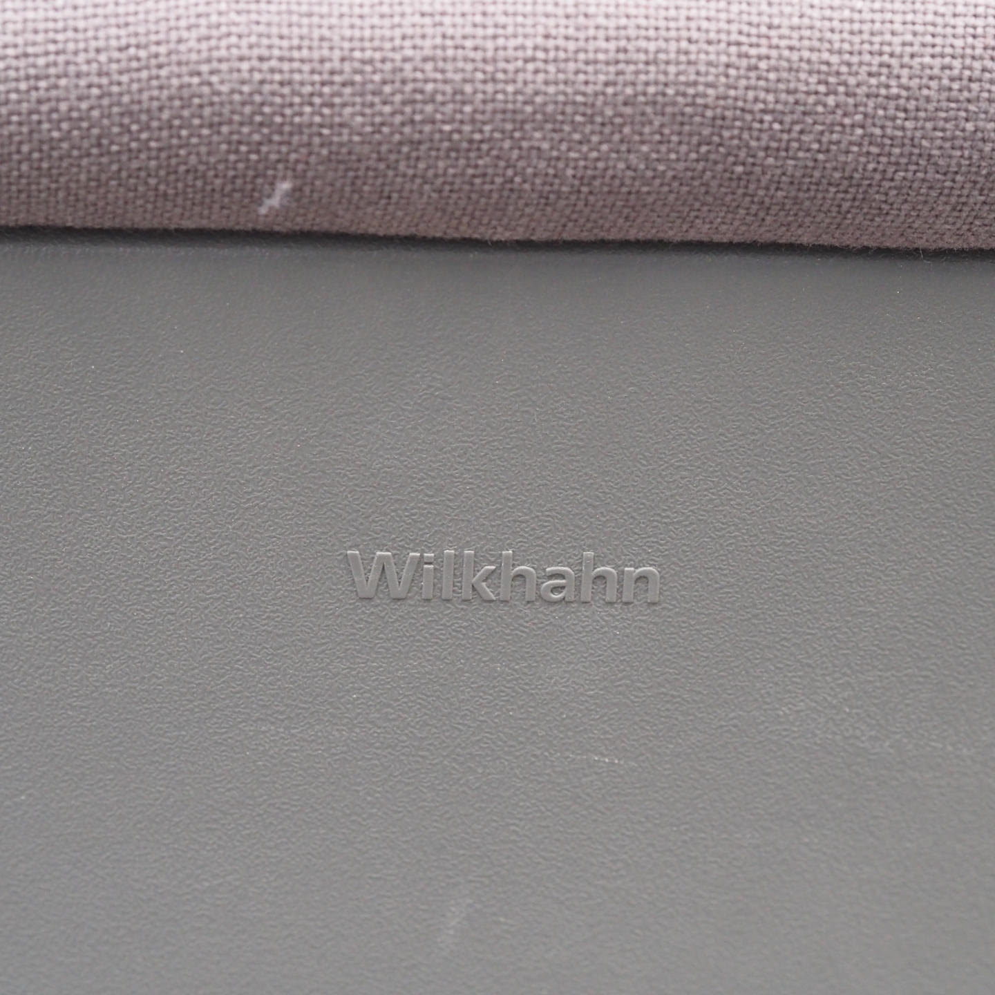 Swivel office chair 'FS 211/8' by Klaus Franck &amp; Werner Sauer for Wilkhahn (ca. 1980) - Aubergine/Grey
