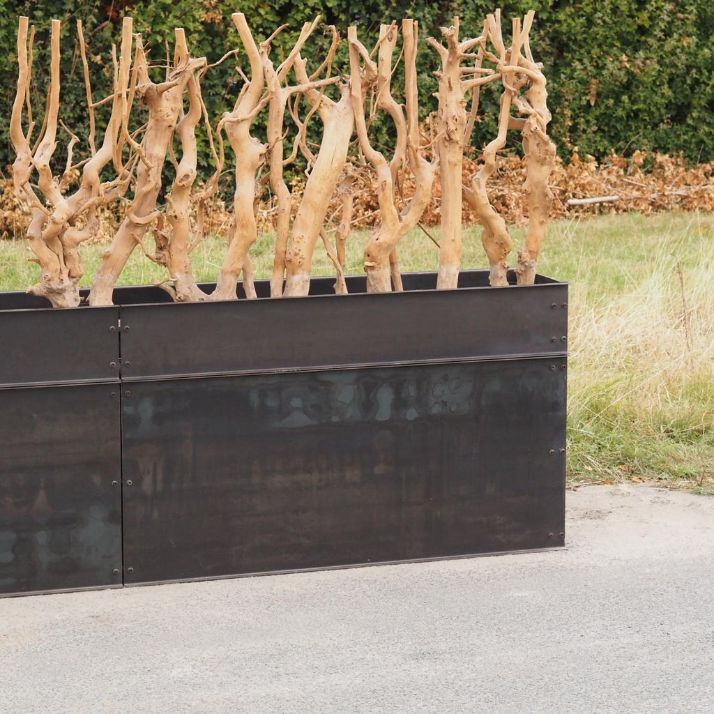 Partition in steel with decorative element 'Small Trees' by Christophe ...