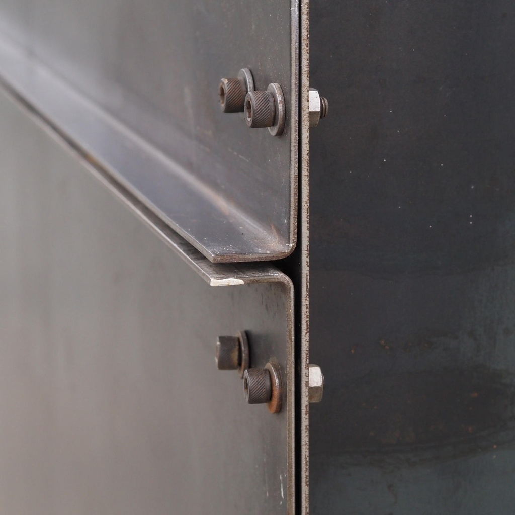 Partition in steel with decorative element 'Small Trees' by Christophe ...