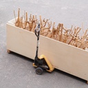 Partition in steel with decorative element 'Small Trees' by Christophe Gevers from the Générale de Banque (L. 800 cm)