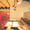 Partition in steel with decorative element 'Small Trees' by Christophe Gevers from the Générale de Banque (L. 800 cm)