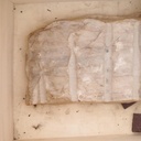Partition in steel with decorative element 'Natural Stone' by Christophe Gevers from the Générale de Banque (L. 180 cm)