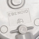 Caged wall/ceiling light with bakelite base and textured glass diffuser by Hublot