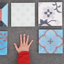 Handmade cement tile by Emery&Cie (20 x 20 cm) - Only available in our physical shop