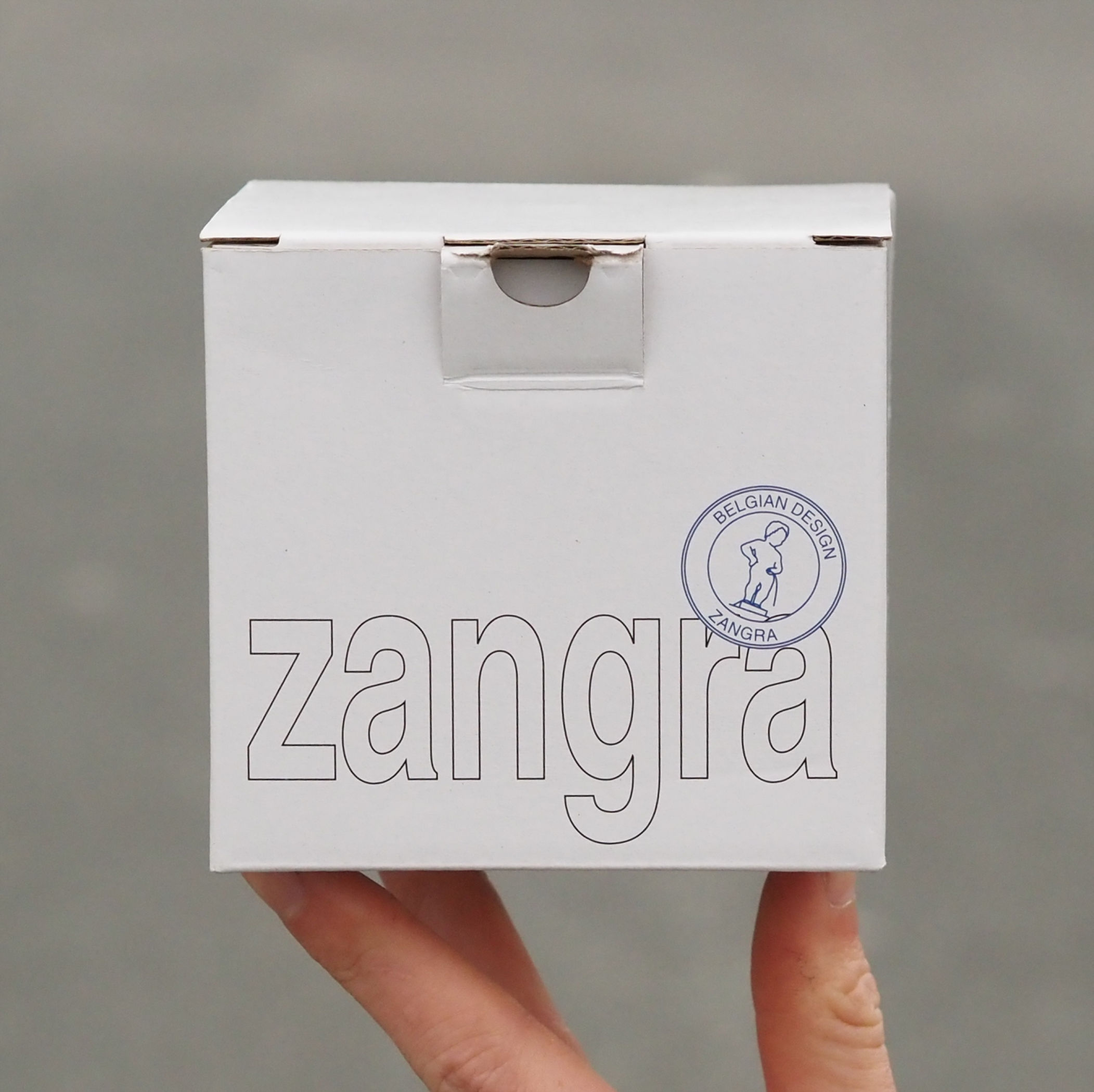 Push button switch 'Feel Good' in blue lacquered steel by Zangra
