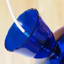 Hanging light 'Lara' in opaline glass - Cobalt blue