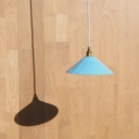 Hanging light 'Nicolo' in opaline glass - Sky blue