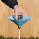 Hanging light 'Nicolo' in opaline glass - Sky blue