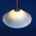 Hanging light 'Nicolo' in opaline glass - White
