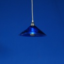 Hanging light 'Nicolo' in opaline glass - Cobalt blue