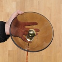 Hanging light 'Nicolo' in opaline glass - Smoked