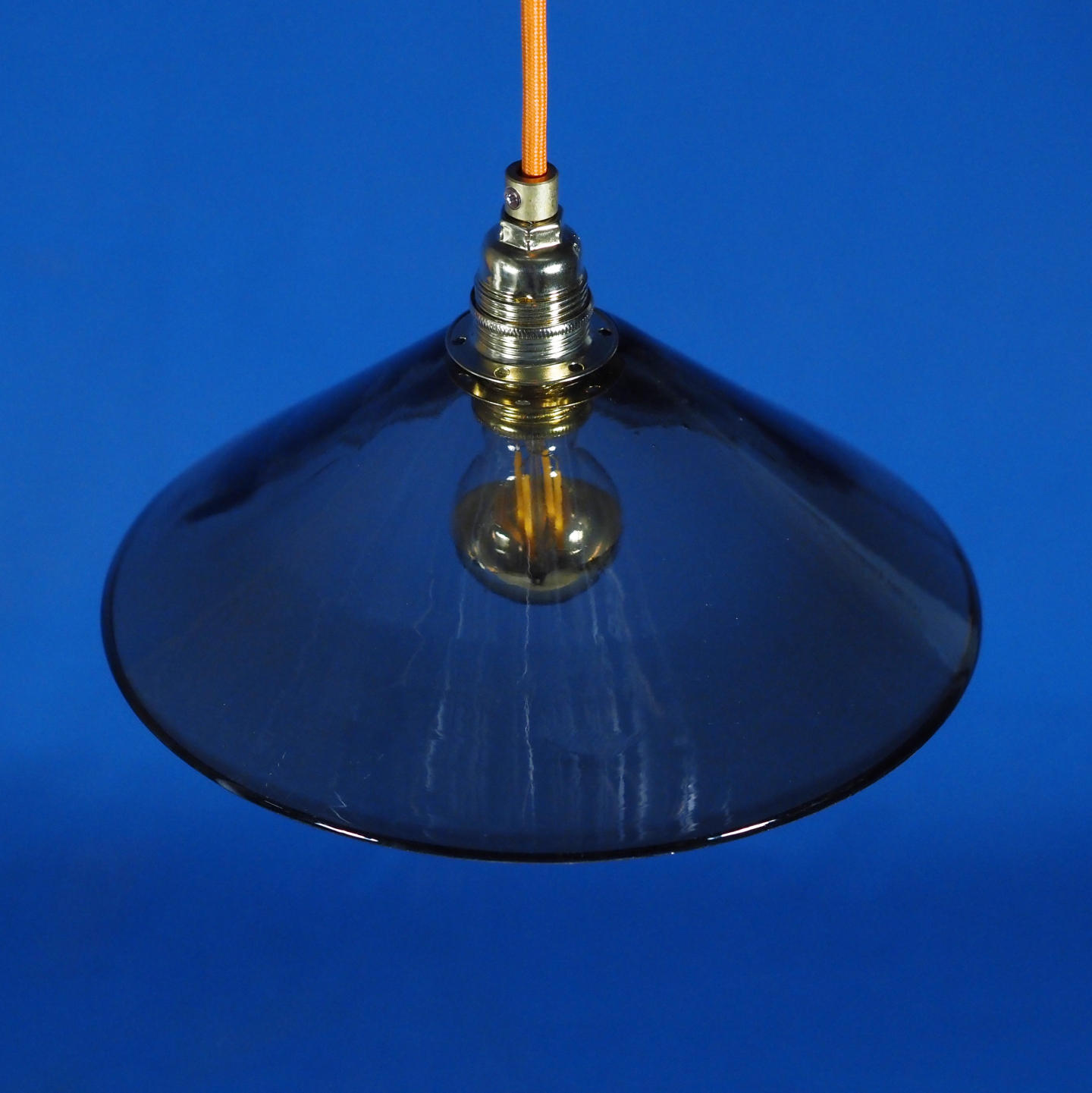 Hanging light 'Nicolo' in opaline glass - Smoked