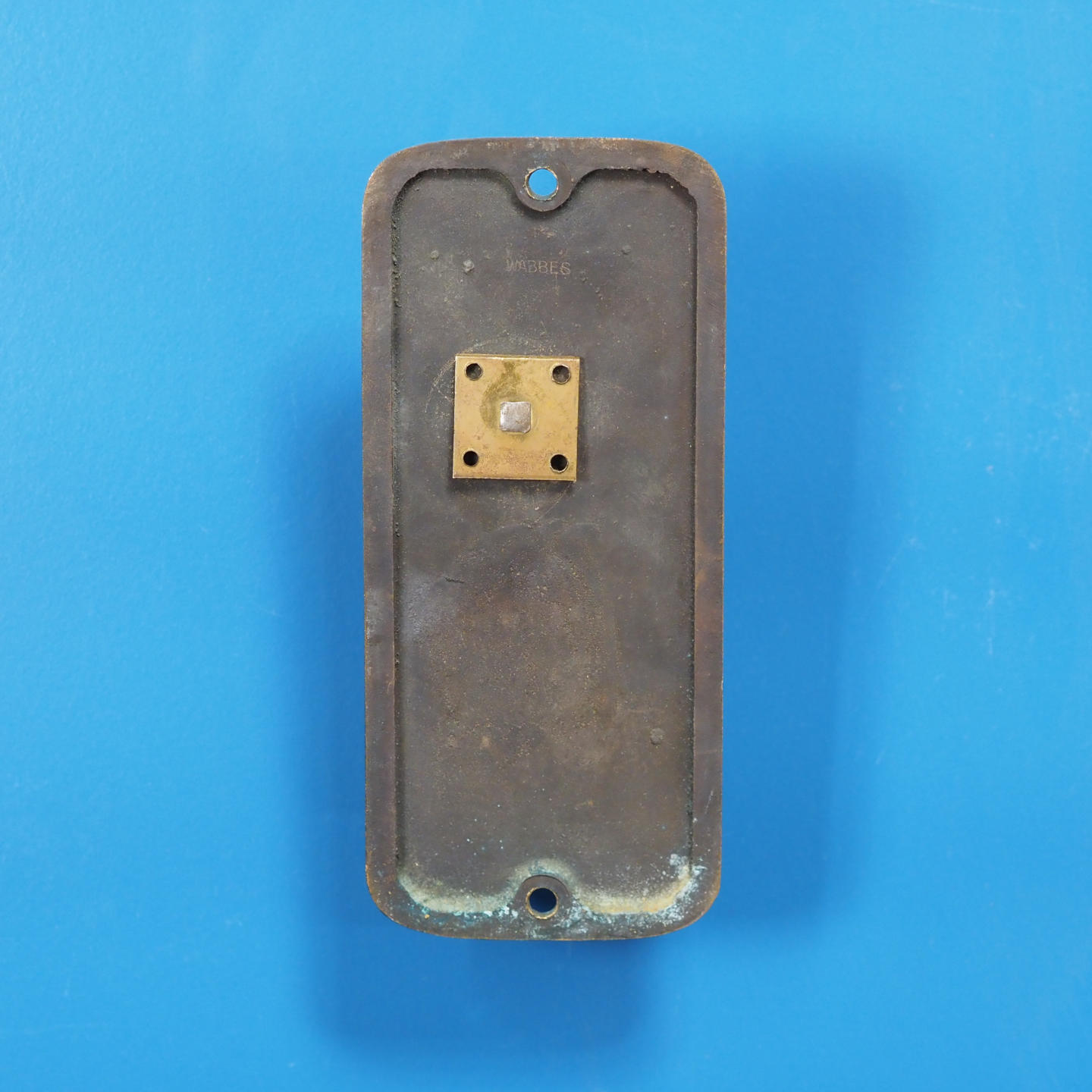 Single door handle in sand-cast bronze by Jules Wabbes from the Générale de Banque - Fixed (Left)