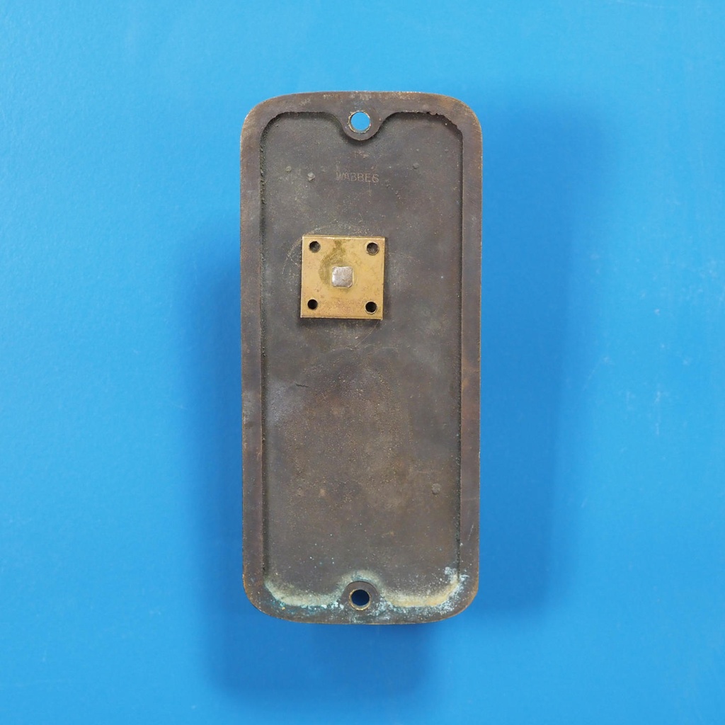 Single door handle in sand-cast bronze by Jules Wabbes from the Générale de Banque - Fixed (Left)