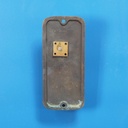 Single door handle in sand-cast bronze by Jules Wabbes from the Générale de Banque - Fixed (Left)