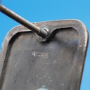 Double door plate in sand-cast bronze by Jules Wabbes from the Générale de Banque - Hole on one side (Right)