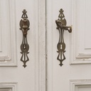 Double door in painted solid wood (H. 293,5 cm x W. 142 cm) - Right