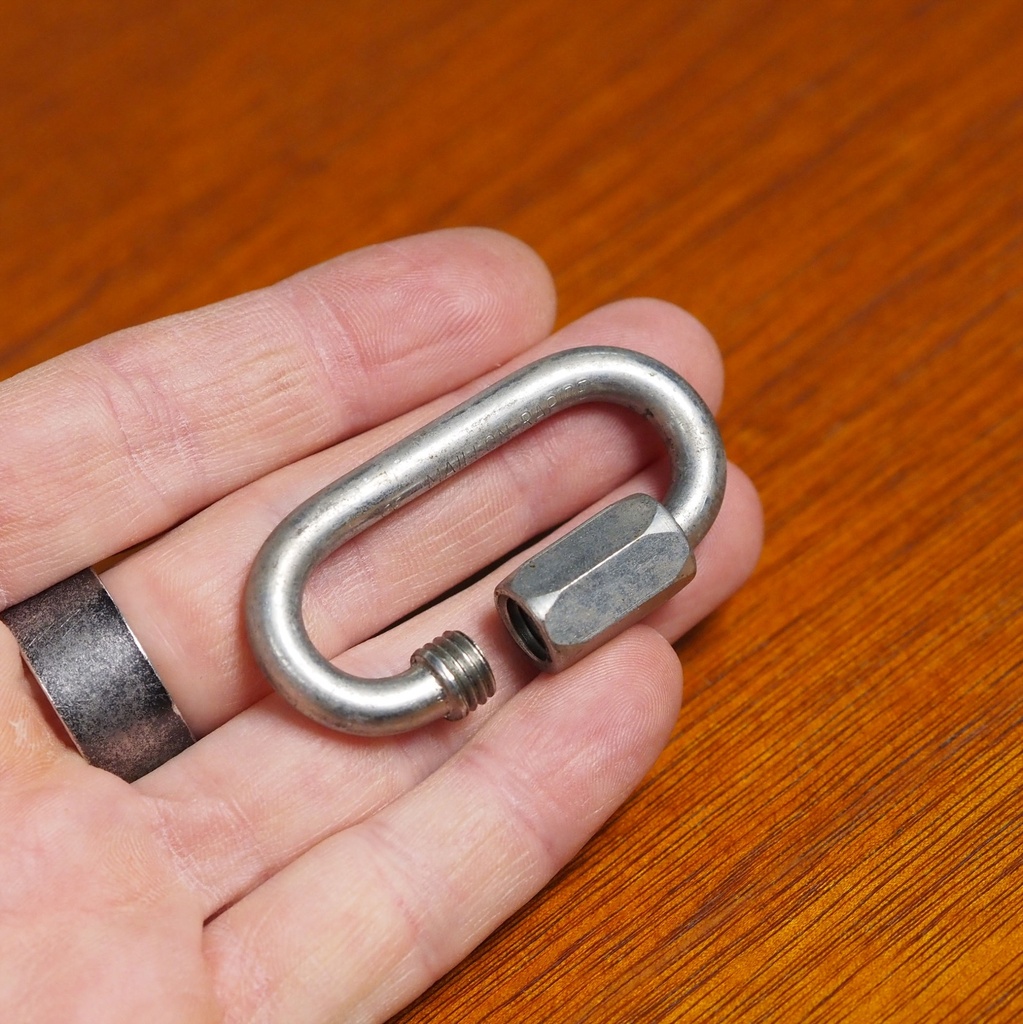 Quick link in zinc-plated steel