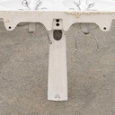 Double pedestal bathroom sink in grey ceramic by de Sphix