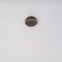 Pedestal bathroom sink in ceramic