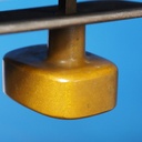 Double door handle in sand-cast bronze by Jules Wabbes from the Générale de Banque - Swivel (Right/Left)