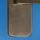 Single door handle in sand-cast bronze from the Générale de Banque - Fixed (Right)