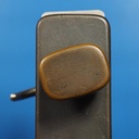 Double door handle in chrome brass and sand-cast bronze by Jules Wabbes from the Générale de Banque - Swivel (Right or Left)