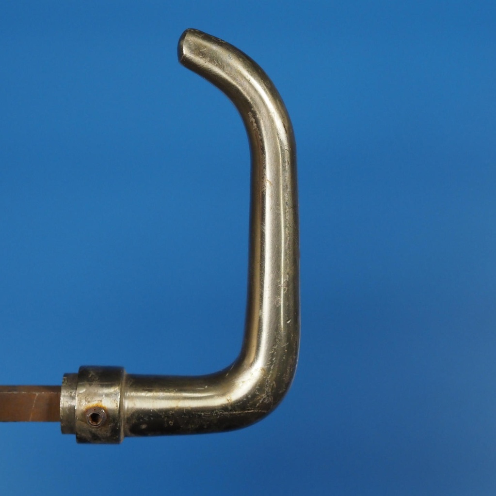 Double door handle in chrome brass and sand-cast bronze by Jules Wabbes from the Générale de Banque - Swivel (Right or Left)