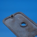 Single handle plate with keyhole in sand-cast bronze by Jules Wabbes from the Générale de Banque (Right or Left)