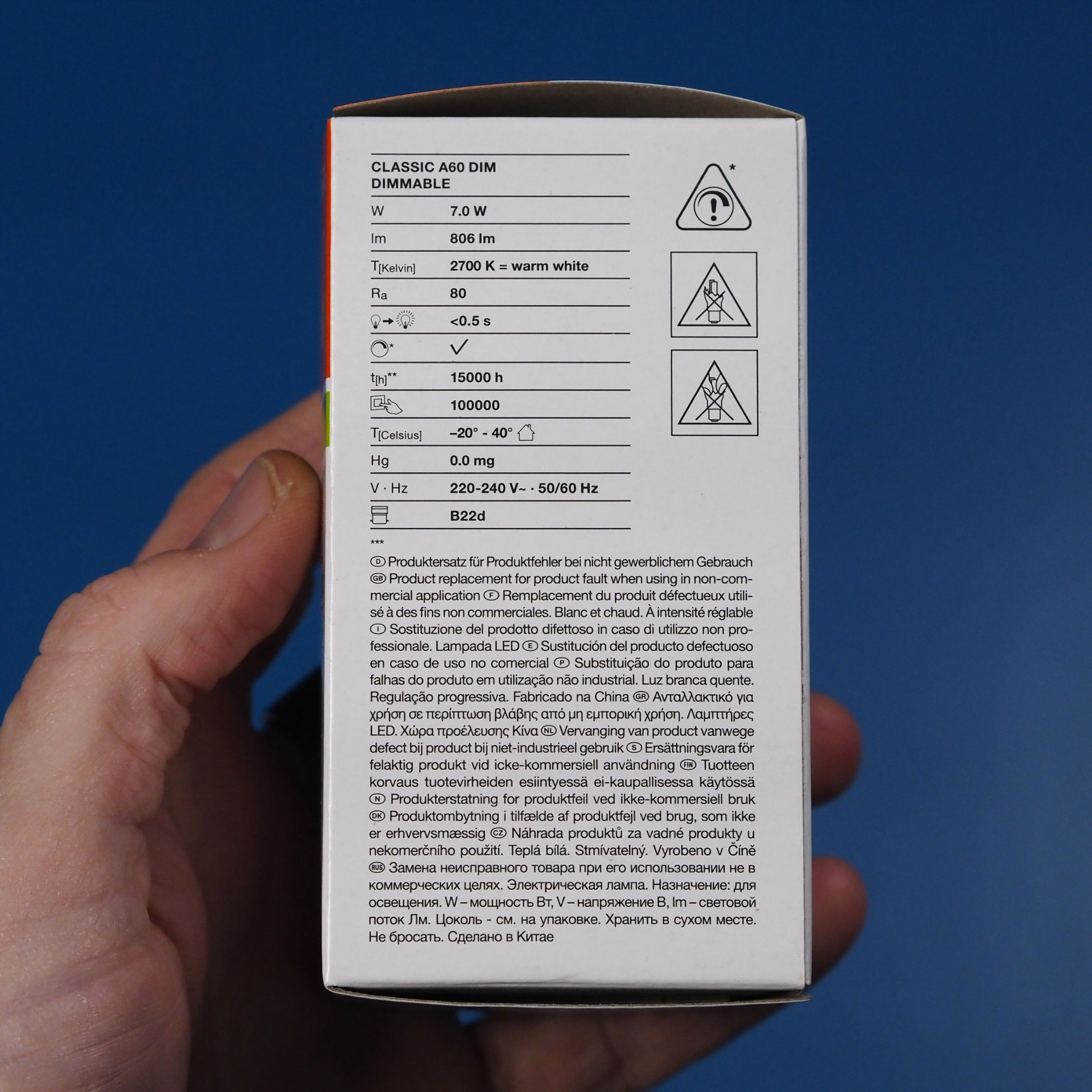 Bulb &quot;Ledvance classic A60 clear filament glass dimmable&quot; (bayonet) Energy class E