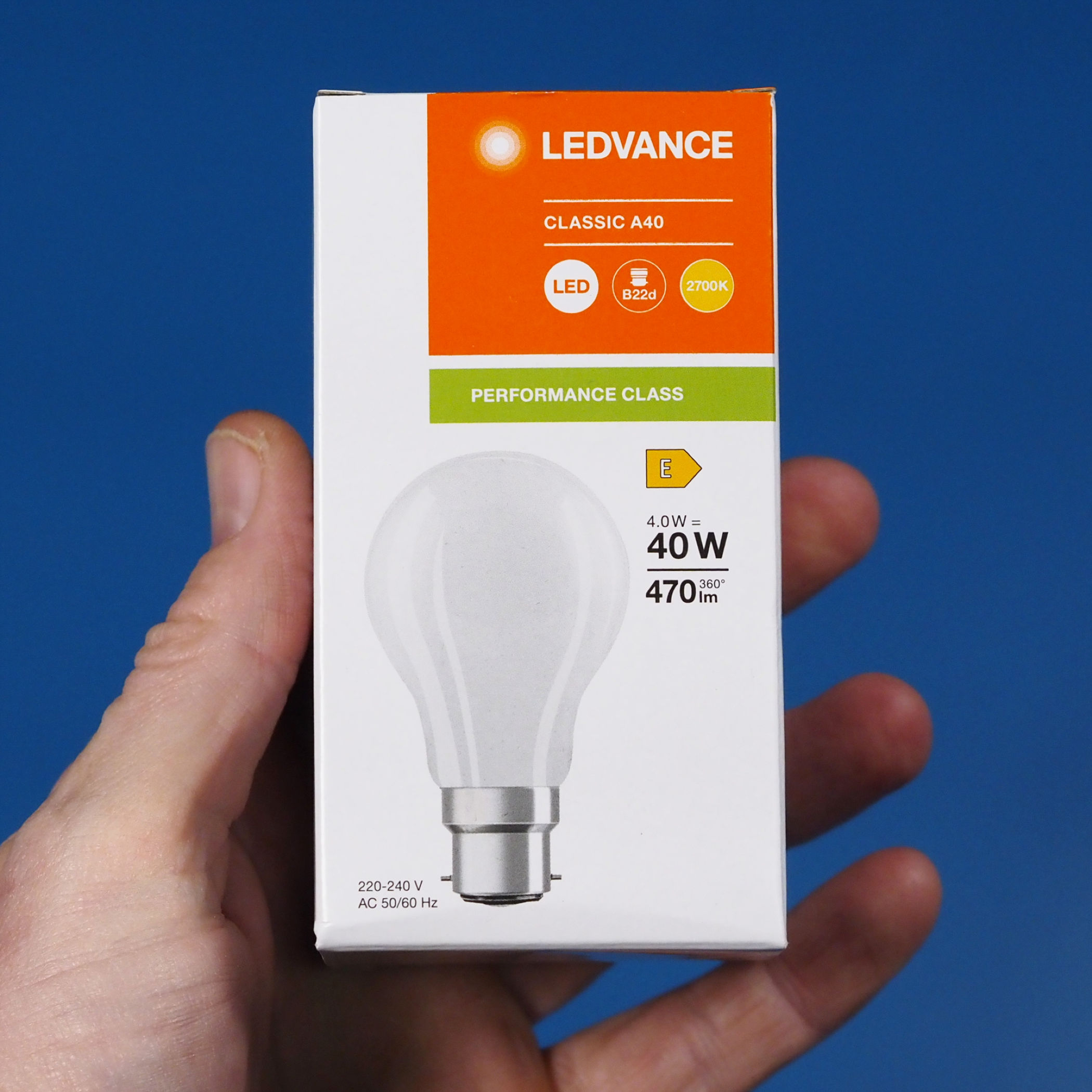 Bulb &quot;Ledvance classic A40 frosted glass&quot; (bayonet) Energy class E
