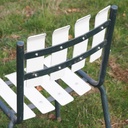 Stackable outdoor chair 'Flotille' by SIF from the Park of Versailles Palace