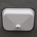 Bucket sink in enamelled steel (Black or grey rubber trim)