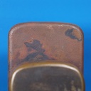 Single door pull handle in sand-cast bronze by Jules Wabbes from the Générale de Banque - Fixed (Right)