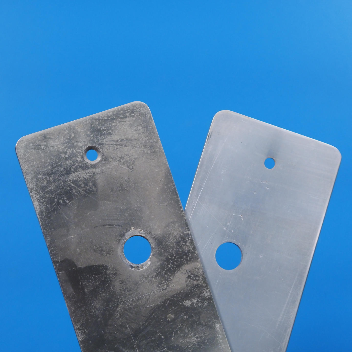 Single handle plate in chrome-plated brass from the Générale de Banque (Left)