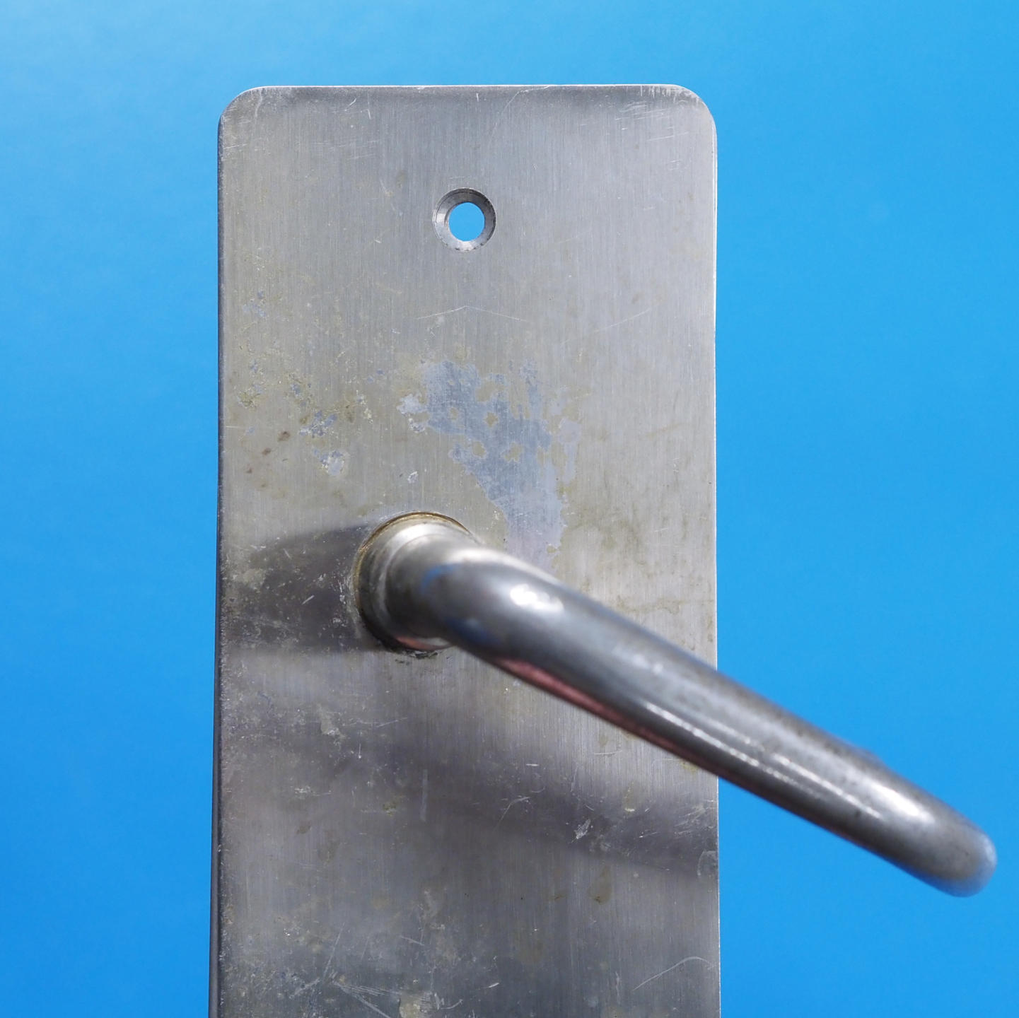 Double door handle in chrome-plated brass from the Générale de Banque (Right/Left)