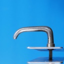 Double door handle in chrome-plated brass from the Générale de Banque (Right/Left)