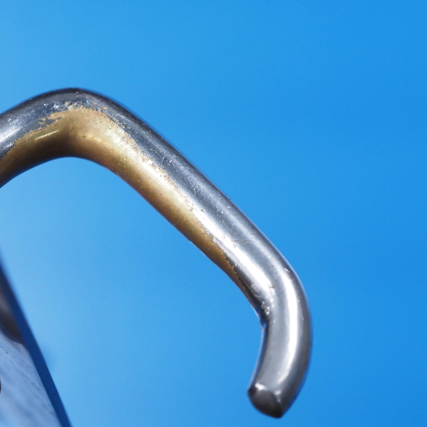 Double door handle in chrome-plated brass from the Générale de Banque (Right/Left)