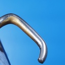 Single door handle with key and fixing holes in chrome-plated brass from the Générale de Banque - 4 fixing holes (Right)