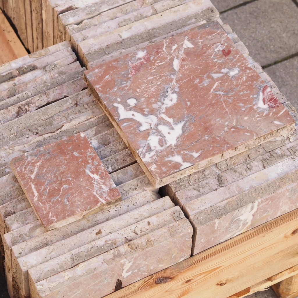 Marble slabs 'Rouge Royal Clair' - Only available in our physical shop