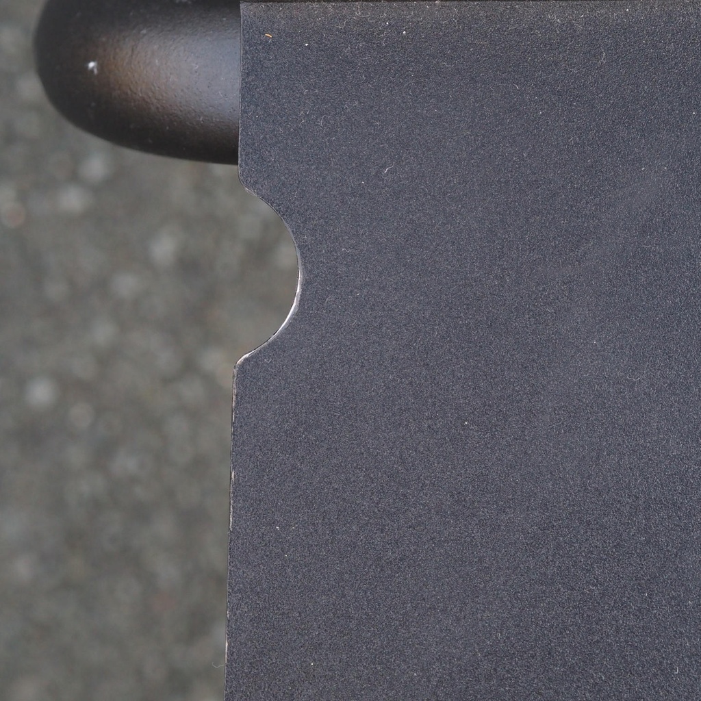 Black stackable chair by Pierre-Emmanuel Vandeputte (with various coloured corners)