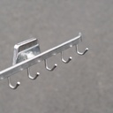 Towel hooks in chromed stainless steel by Geesa