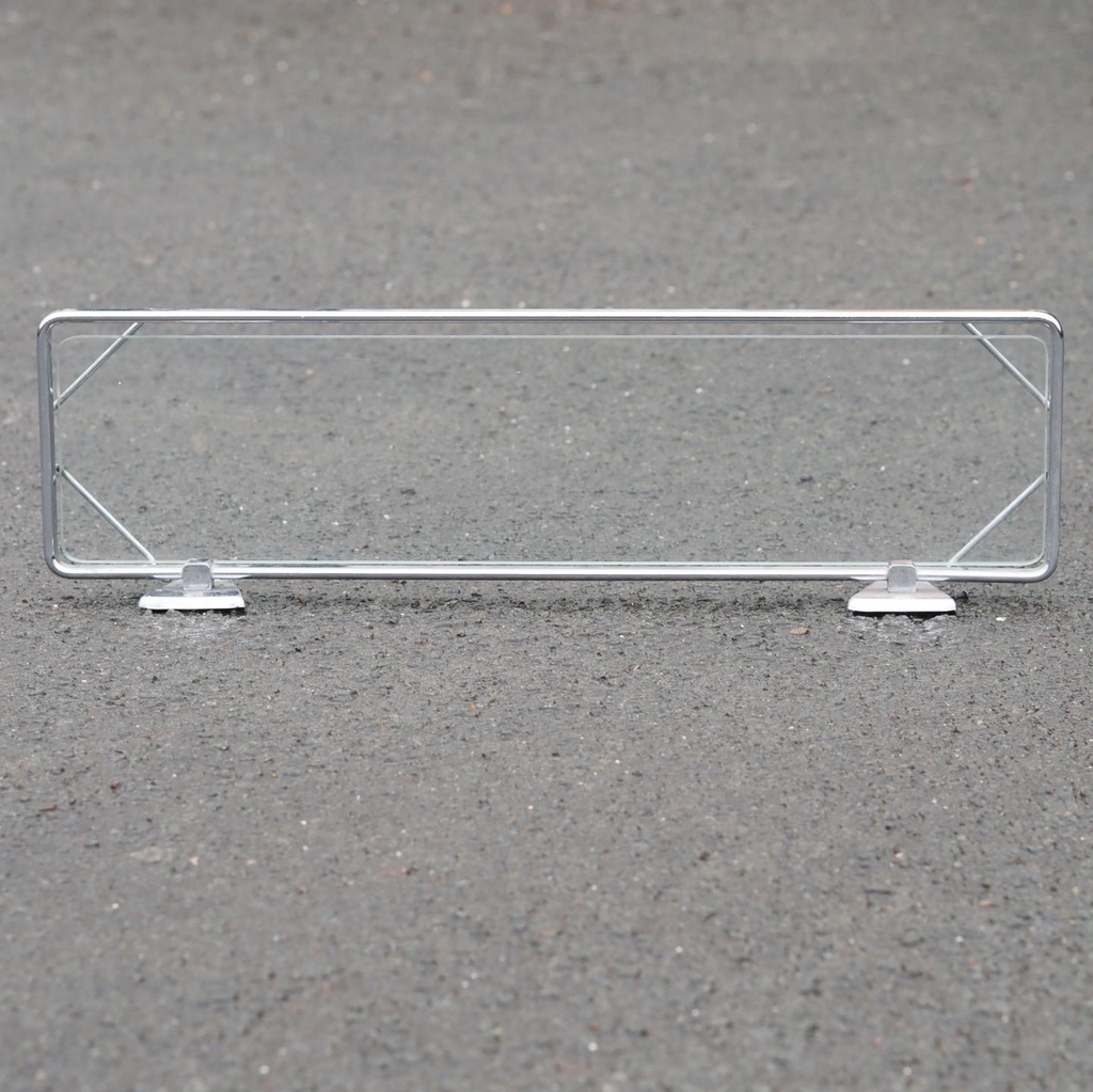 Bathroom shelf in chromed steel and clear tempered glass by Geesa